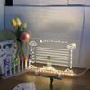 LED Glowing Transparent Marking Board Acrylic Erasable Adult, Children Art DIY Painting Board Home Office Store Supplies