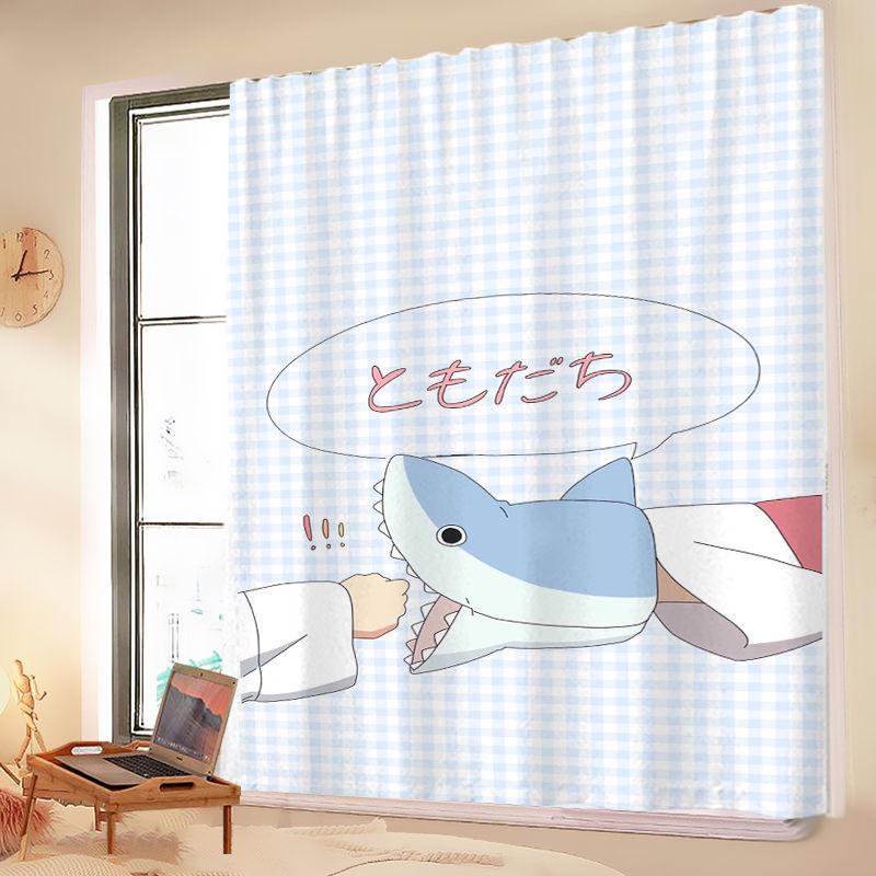 Velcro Curtains, Wind Self-Adhesive Type, No Punching, Easy Installation, Room Bedroom Decoration, Blocking Curtains, Small Curtains