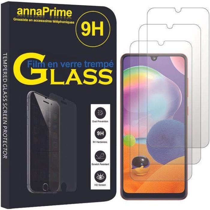 Film de protection écran - VCOMP - Samsung Galaxy A31 - Verre Trempé - Lot de 3 - Résistant aux rayures