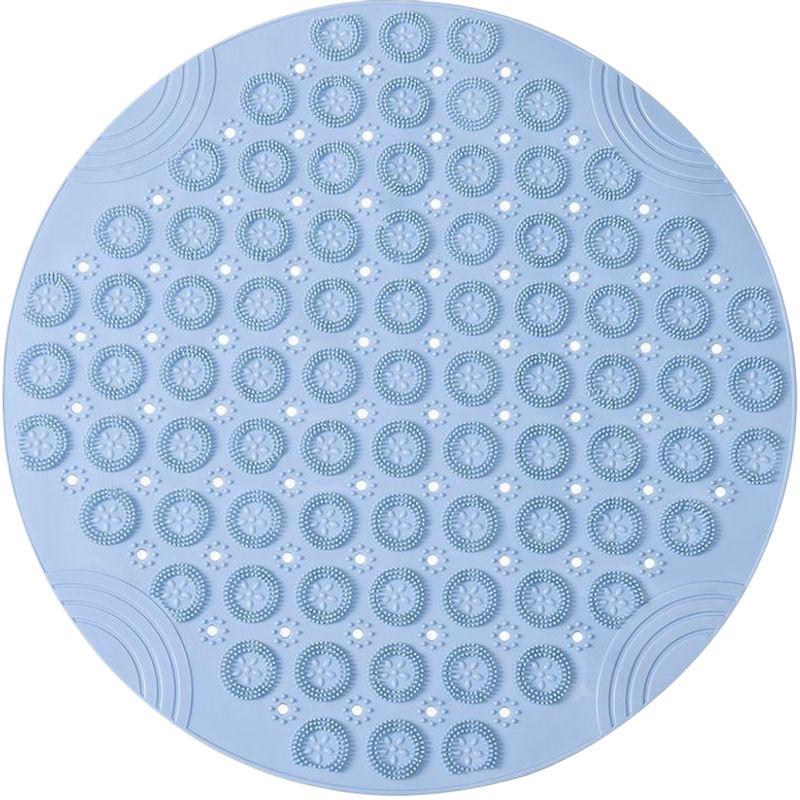 Round Waterproof Anti-Slip Bathroom Mat for Shower, Toilet, and Home