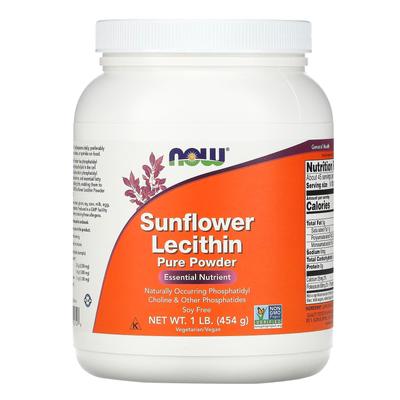 Sunflower Lecithin, Pure Powder, 1 Lb (454 G)