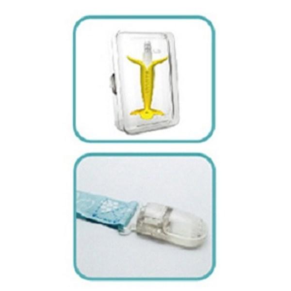 Anju Barnabrush Teether + Case + Clamps Randomly Sent, 90 x 180 x 45 mm, Mixed Colors, Korean baby products