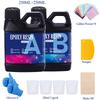 Fast Curing 1:1 Crystal Clear Epoxy Resin Kit Heat Resistant Casting Coating Resin for Art DIY Craft Jewelry Wood Table Top