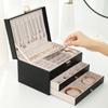 PU Leather Multi-Drawer Jewelry Packaging Case Gift Box Necklace Earring Bracelet Ring Travel Jewellery Organizer