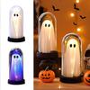 Halloween Ghost Gothic-Style Table Decor Ghost With LED Light Creepy Home Accents Eerie Halloween Decoration For Indoor Outdoor