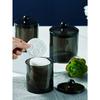 1pc Black Acrylic Bathroom Dental Floss Storage Container Bathroom