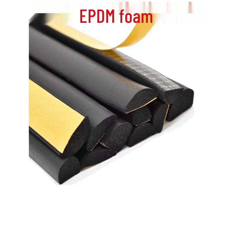 Hengdunda EPDM Self-Adhesive D-Type Foam Sealing Strip