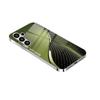 Curved Scale Pattern Silver Electroplated Glass Case for Samsung Galaxy S25, S23 Plus, S24 Ultra/Plus