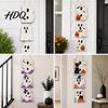 Layered Hanging Seasonal Ornament Halloween Wooden BOO Sign Creative Letter Pendants Vintage Ghost Pumpkin Black Cat