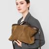 The Large-capacity Genuine Leather Tote Bag Is A Simple, Versatile and Laid-back Crossbody Commuter Bag