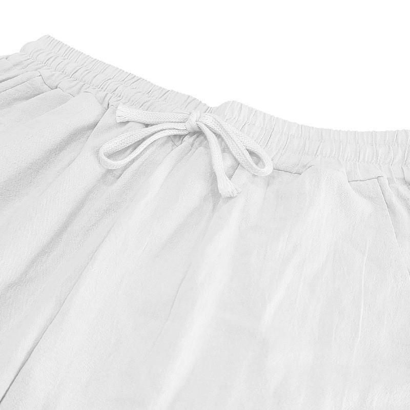 2025 American Style Men's Linen Beach Set: Casual, Breathable Long Sleeve Shirt & Pants