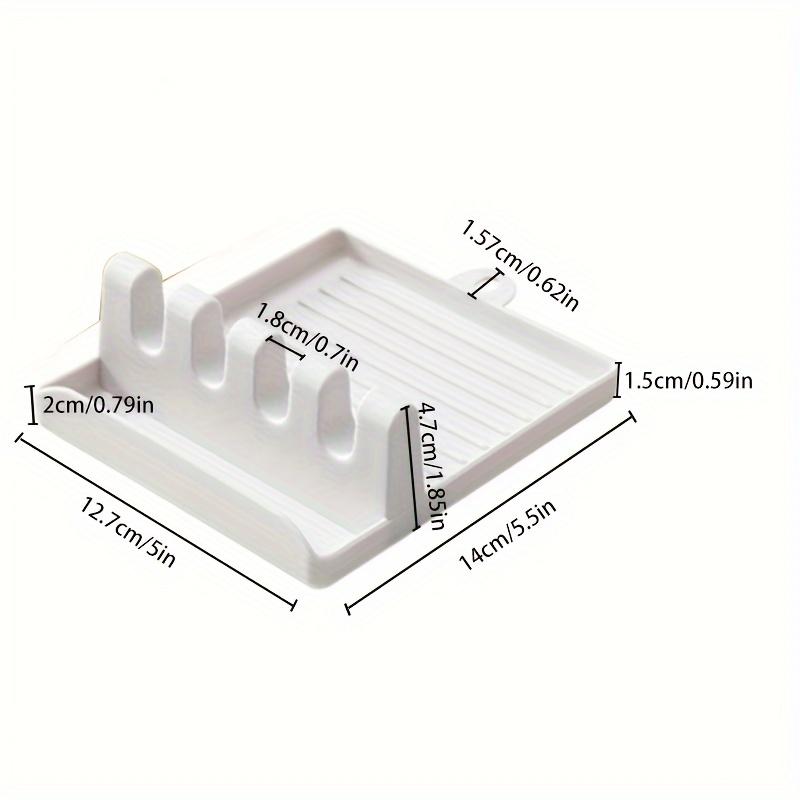 Silicone Utensil Holder, Cutlery Holder, Spoon Storage Rack, Suitable for Spatula, Long-handled Spoon, Fork, Put Pot Lid