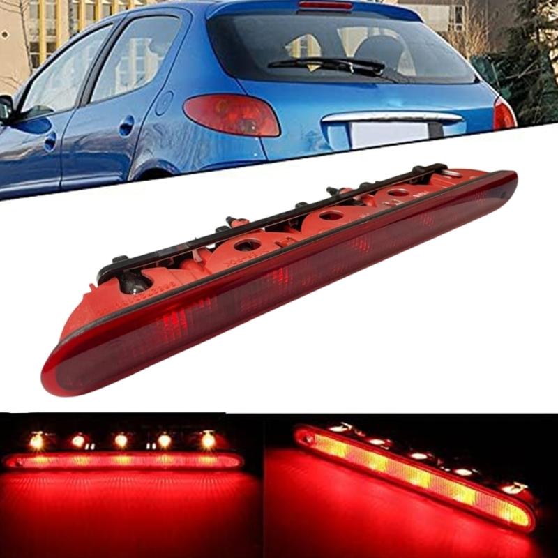 High Mount 3rd Brake Light Lamp for 206 207 6350K5 6351EL Replacement Auto Third Brake Tail Rear Brake Light