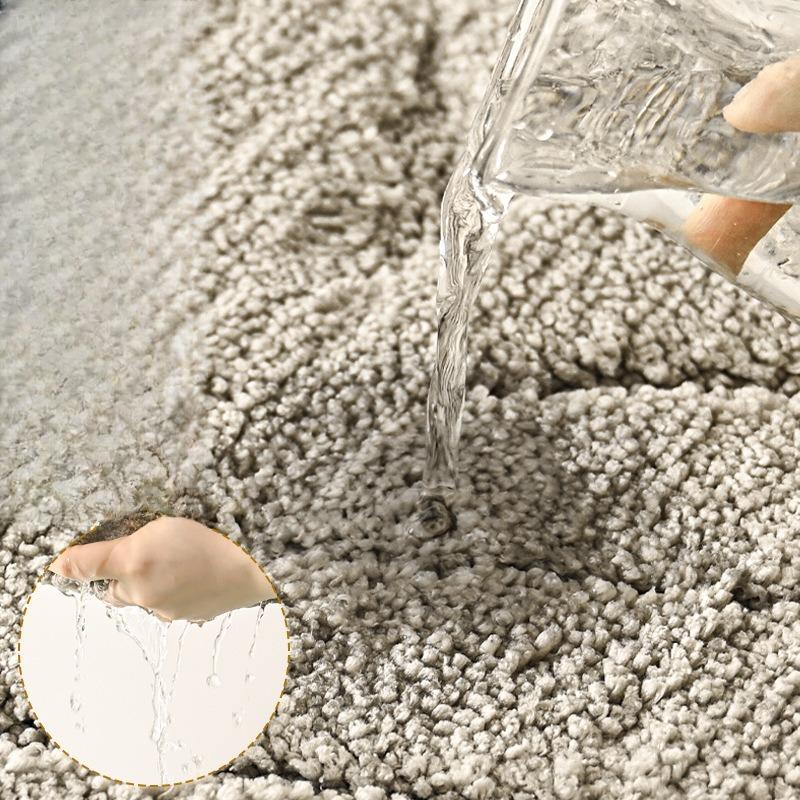 2pcs/set Home Flocked Bathroom Floor Mat Leaf High and Low Strong Absorbent Blanket Anti-slip Mat Quick-drying Foot Mat Dacron