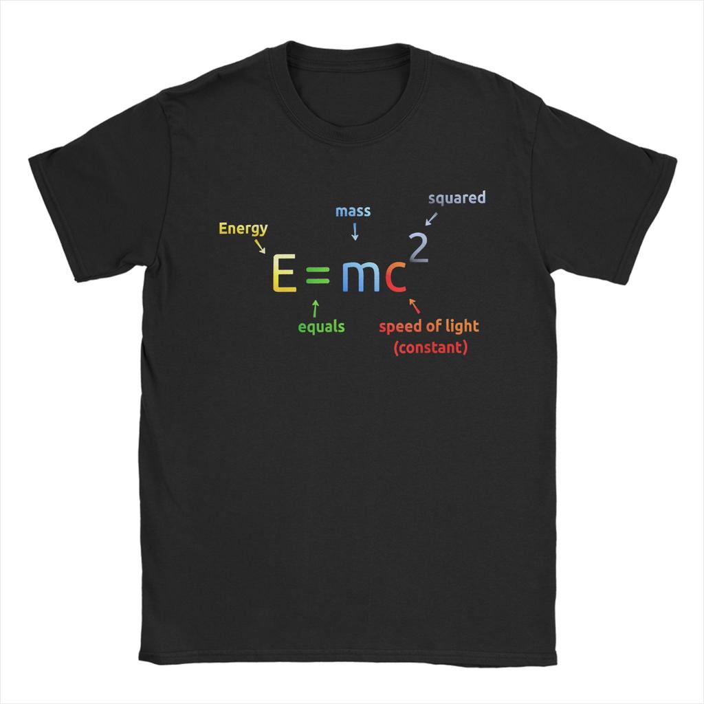Unisex Unisexs Tshirt Emc2 Energy Coffee Vintage Pure Cotton Tee Shirt Short Sleeve Nerd T Shirt Round Collar Clothing Party