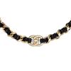 Chanel Metal And Lambskin Short Choker Necklace Women Necklaces Gold Black AB6170-B05547-NC155