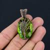 Tree of Life Peridot Gemstone Copper Wire Wrap Pendant Jewelry For Gift