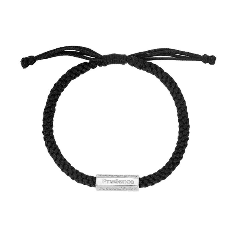 

Дизайн Китайский Стиль Плавающий Деревянный Браслет Мужской Модный Для Парней Ремешок для Ношения Ручная Работа Плетение Все-Сочетающийся Простой Мужская Мода Ретро Minimalist word hand rope (length adjustable)