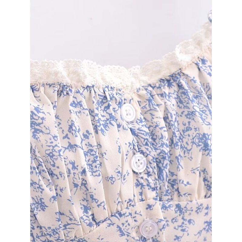 Kaslead Fashion All-Match Print Small Top Sling