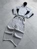 Y2K Color Block Embroidered Hoodie & Casual Sports Pants Set for Women