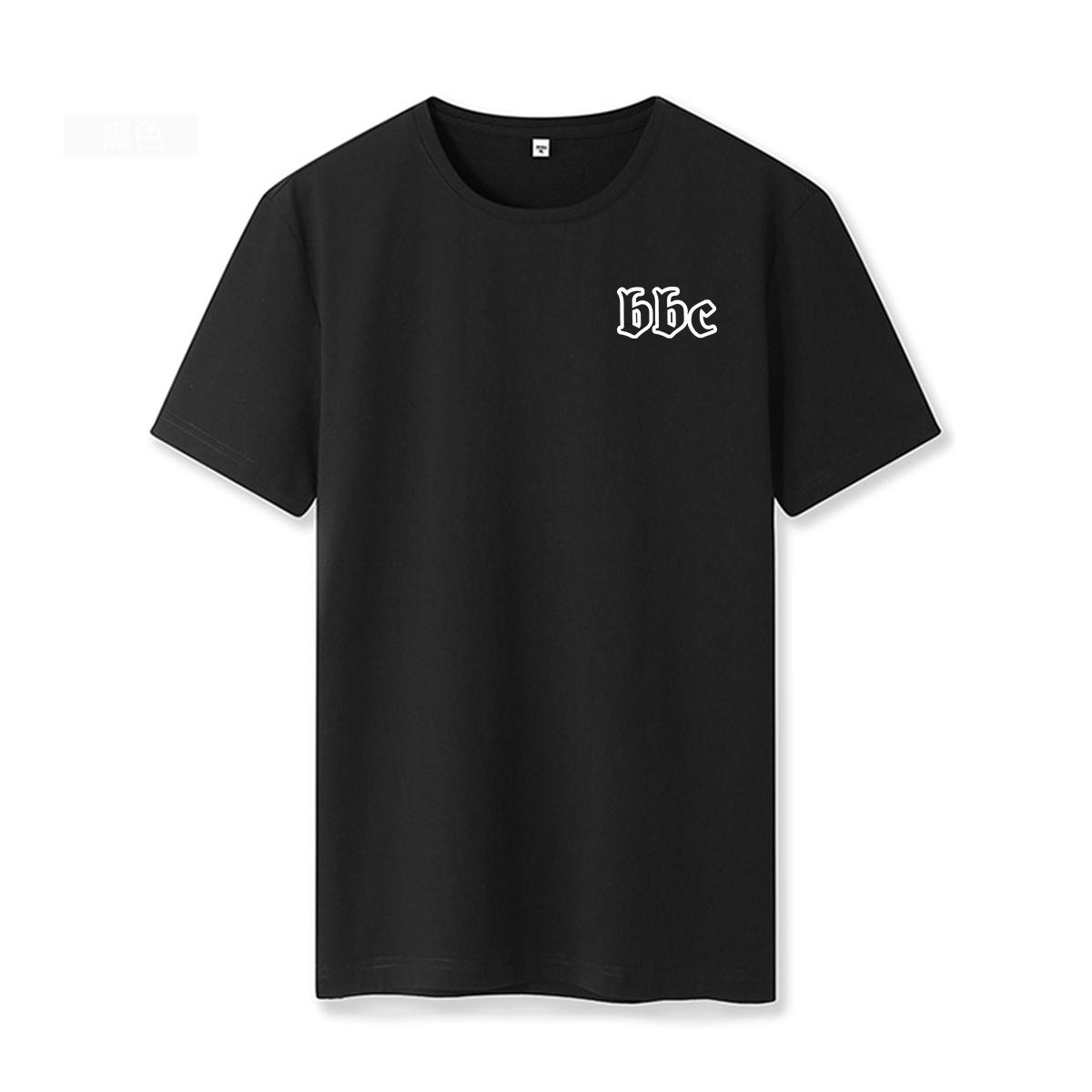 

Футболка из 100% хлопка, повседневная, с принтом, с короткими рукавами, летняя футболка 5XL чёрный