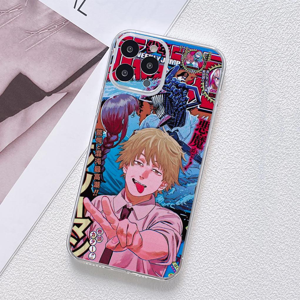 Chainsaw Man Gir Denji Makima Cover for Motorola Moto G13 G14 G53 G54 G62 G72 G82 G84 E13 E20 G42 G32 G23 G22 Casing Phone Case