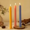 27CM Toothed Long Pole Candle Household Romantic Wedding Souvenir Odorless Color Pole Wax