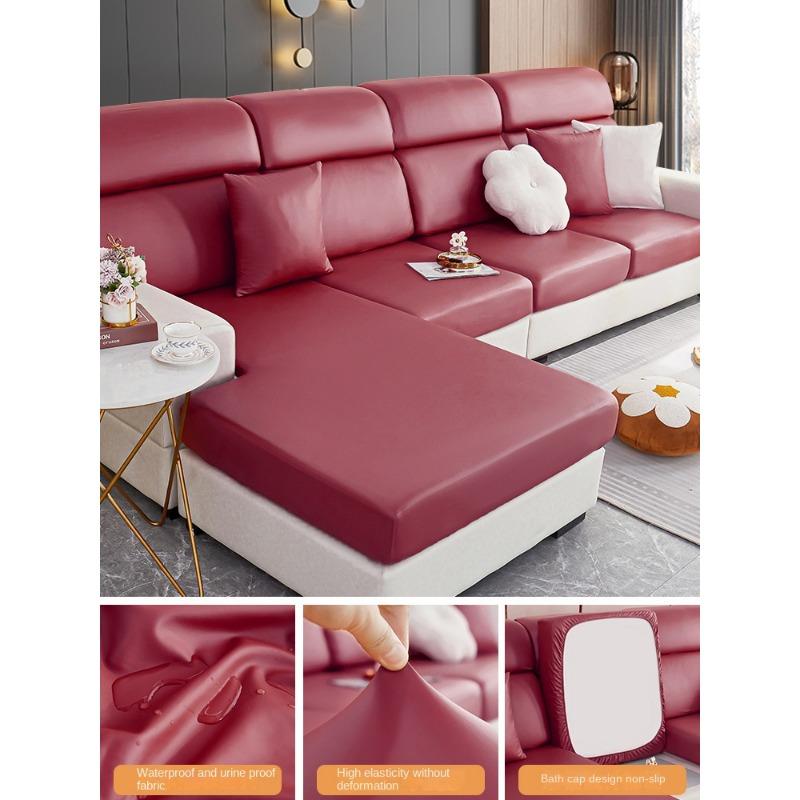 Waterproof Faux Leather Stretch All-Inclusive Sofa Cover New Sofa Cushion Four Seasons Universal Sofa One-Piece Thickened