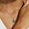WES   CopperNatural Gemstone 8*8mm Moss Agate Jewelry Set for Women Leaf Branch Ring Pendant  Wedding Gift