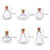 1:12 Dollhouse Mini Wish Bottle Glass Storage Bottle W/Cork Candy Jar Home Decor