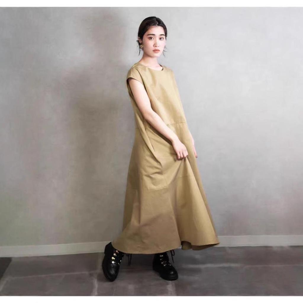2025 Japan & Korea Simple Sleeveless Round Neck Dress Available Now