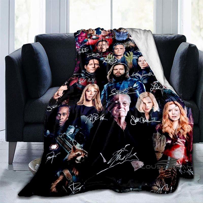 Customizable 2026 new Thor cartoon anime blankets bedroom decorations warm flannel sofa blankets suitable for home bedroom