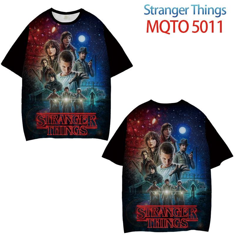 

Stranger Things Peripheral Clothes Digital Printing Short Sleeve Loose T-Shirt S