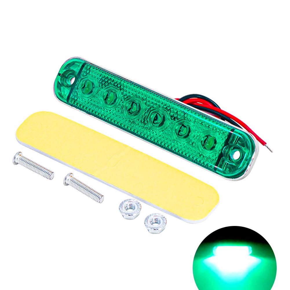 12V- 80V 6LED Trailer Side Clearance Marker Lamp Warning Lens Flashing Lights Truck Side Marker Lamp Marker