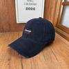 Retro edging soft top baseball cap early autumn new washed old craft embroidered cap versatile hat