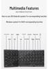 Ultra-Thin Tri-fold Bluetooth Keyboard with Touchpad for Phone/Computer