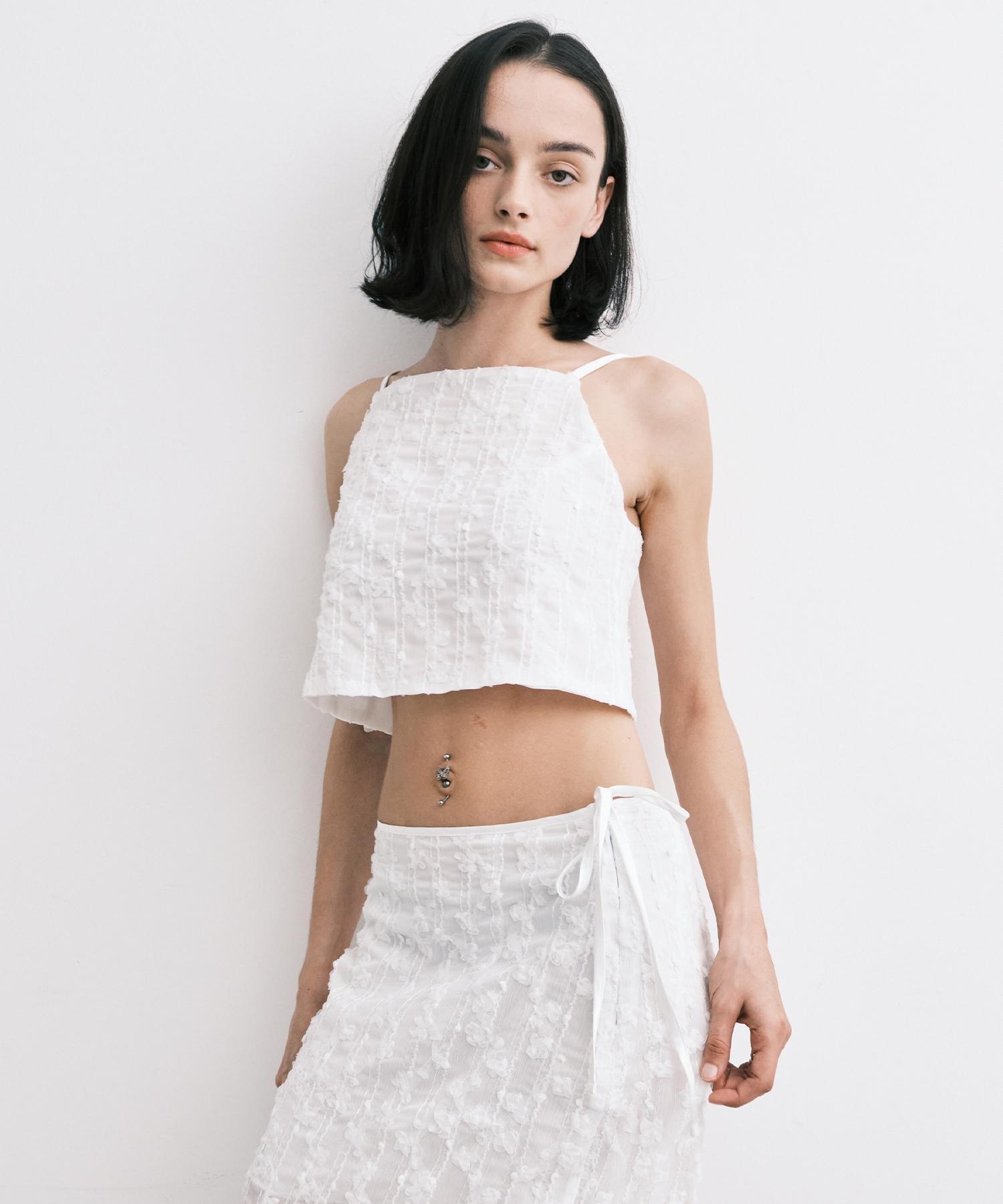 Midnight Move Rose Top (White) White