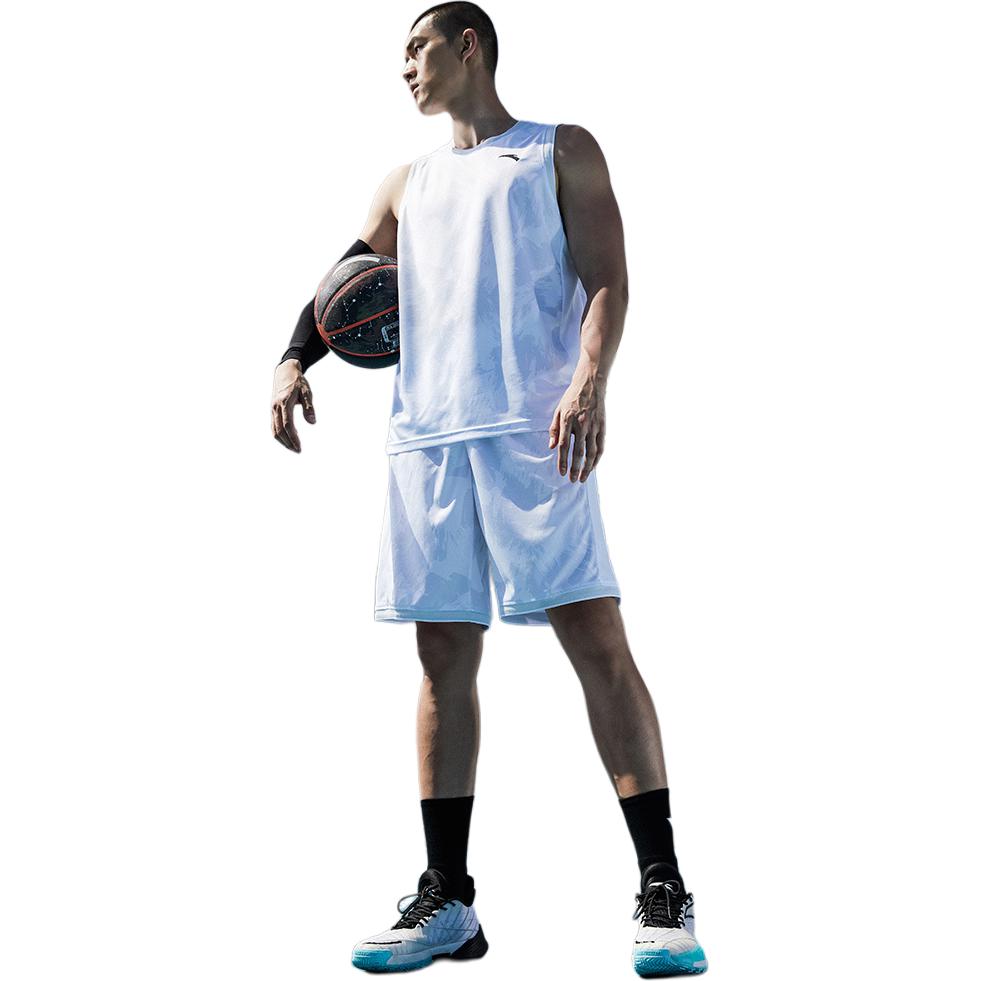 Anta Logo Print Sports Basketball Suit Men Sportswear Red 152221210-3