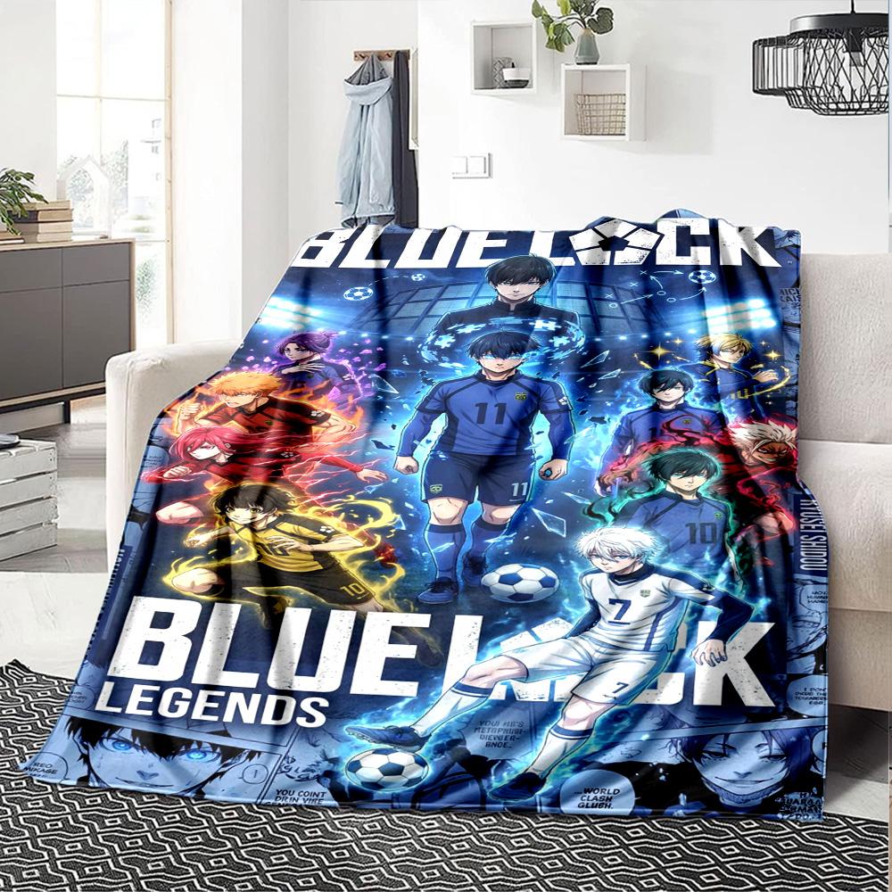 Bluelock Print Flannel Blanket High Quality Warm Comfortable Cover for All Seasons Perfect for Gifts Home Decor