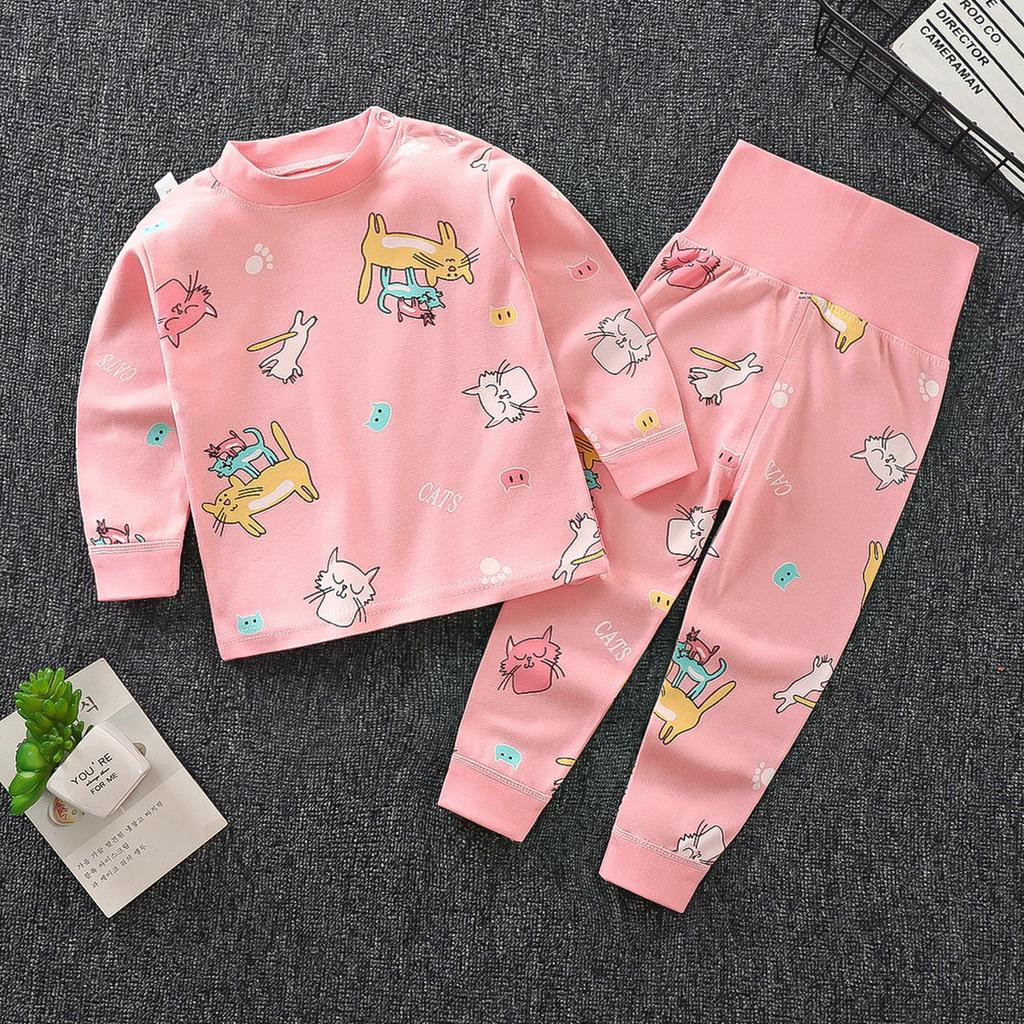 Kinder-Unterwäsche-Sets - Langarm- und Langhosen-Sets Für Jungen, Lässige Pyjama-Sets Für Mädchen Im 2-teiligen Stil
