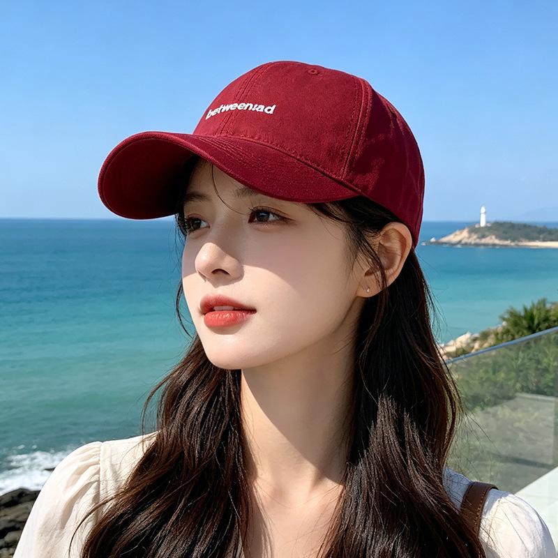 Casual embroidery simple baseball cap children spring and summer multi-color college sunshade cap men