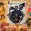 Polyester Wall Tapestry with Kendrick Lamar Design, Decorative Hanging for Bedroom Living Room Dorm