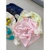 Girls Sweet Korean Style Fake Two Piece Lace Patchwork Short Sleeve T Shirt