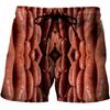 Sommer 3D Lebensmittel Grafik Print Shorts Modische Lässige Strand Herrenshorts