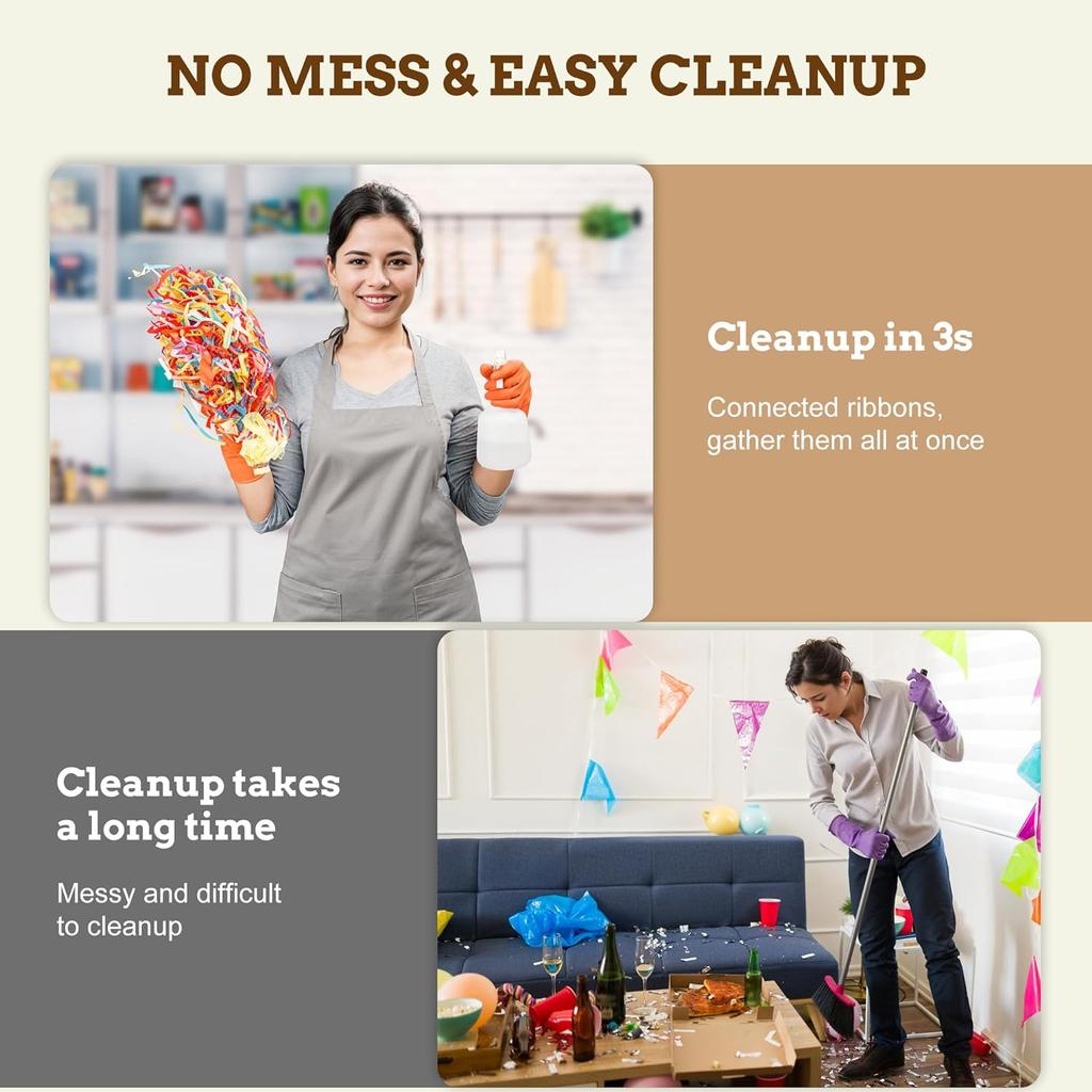 Rote Handwerfer Konfetti Roter Konfetti-Knaller Handwerfer Kein Durcheinander Magische Papierknaller Festliche Atmosphäre Verstärker