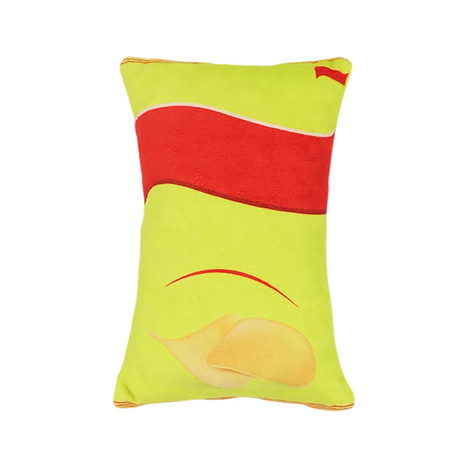 

Creative Plush Snack Bag Dog Toy, Simulated Chips Design With Squeaker For Pet Chewing And Interaction One Size жёлтый
