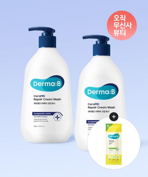 Dermab Ceramd Восстанавливающий крем-гель для умывания 400 мл x 2 NONE