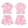 3D Foam-printed Short-sleeved Set, American-style Casual Sportswear for Couples