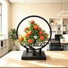 New Chinese Style Screen Divider With Small Fruit Faux Plants For Home Decor And Gifts