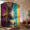1pc Bathroom Shower Curtain, Personality Color Analysis Salon, Comedy Festival Shower Curtain, with 12 Hooks, 180*180cm Bathro
